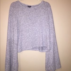 🍁🛍🌫Rue21 Gray Soft Knit Fleece Sweater🌫